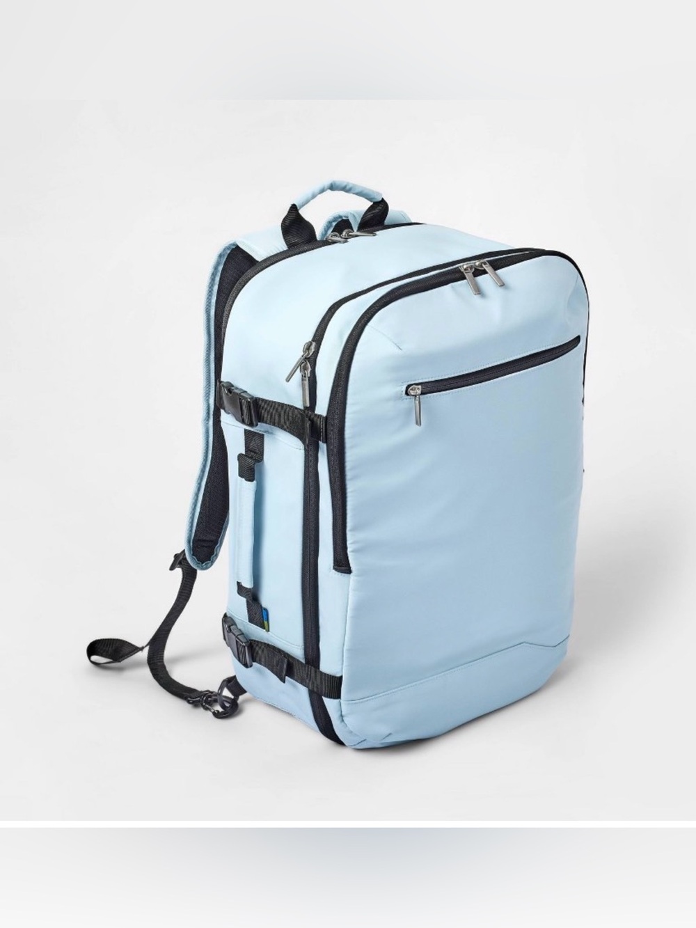 35L Travel Backpack Muddy Aqua - Open
Story™: Water-Resistant BRAND NEW